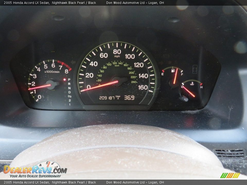 2005 Honda Accord LX Sedan Nighthawk Black Pearl / Black Photo #23