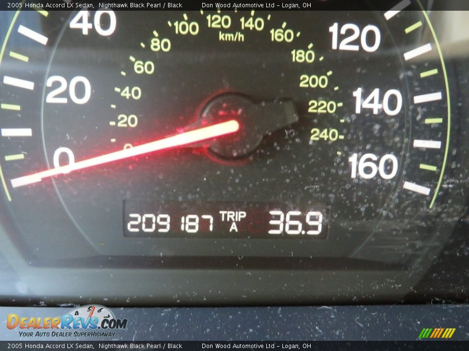 2005 Honda Accord LX Sedan Nighthawk Black Pearl / Black Photo #24