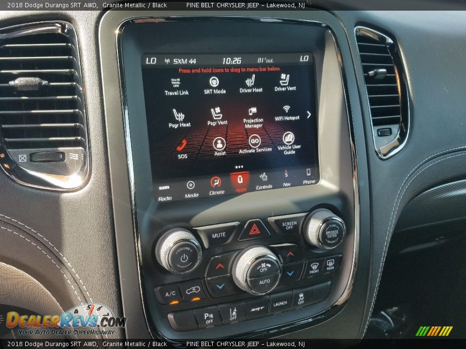 Controls of 2018 Dodge Durango SRT AWD Photo #22