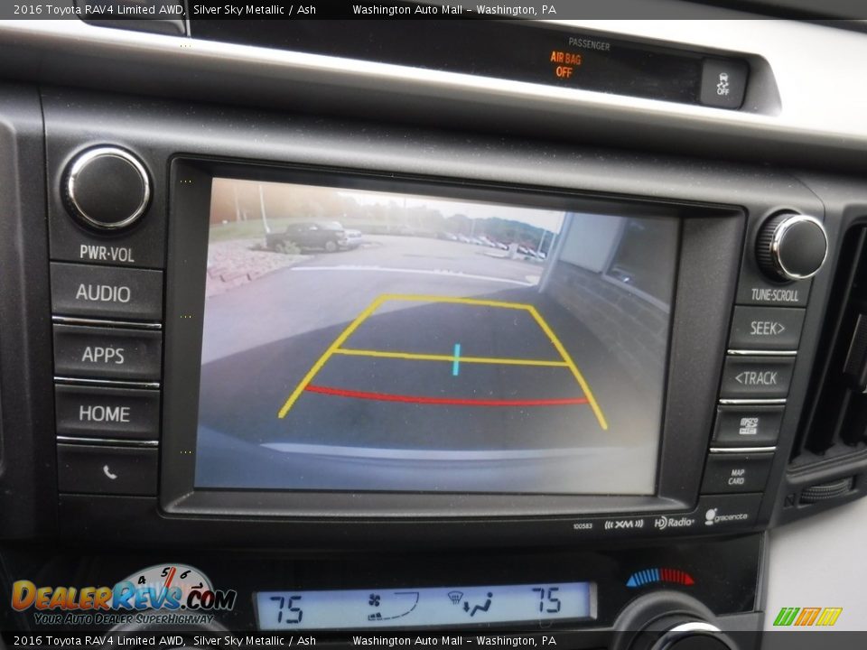 2016 Toyota RAV4 Limited AWD Silver Sky Metallic / Ash Photo #19
