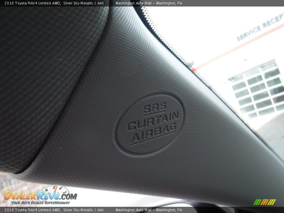 2016 Toyota RAV4 Limited AWD Silver Sky Metallic / Ash Photo #24
