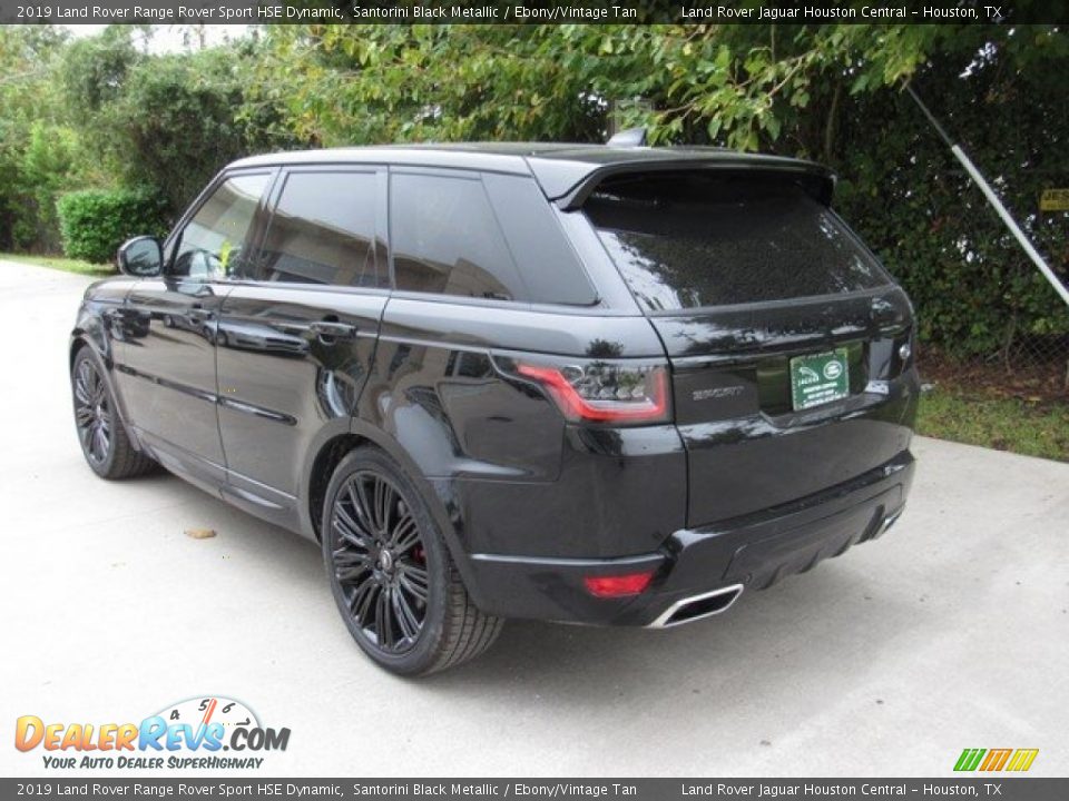 2019 Land Rover Range Rover Sport HSE Dynamic Santorini Black Metallic / Ebony/Vintage Tan Photo #12