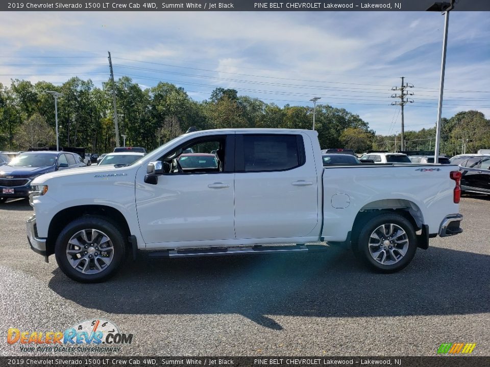 2019 Chevrolet Silverado 1500 LT Crew Cab 4WD Summit White / Jet Black Photo #3