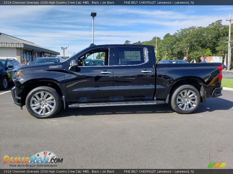 Black 2019 Chevrolet Silverado 1500 High Country Crew Cab 4WD Photo #3