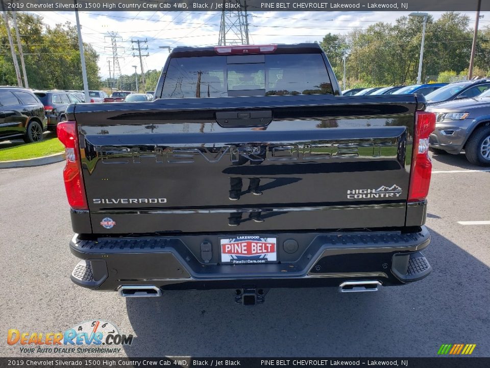 2019 Chevrolet Silverado 1500 High Country Crew Cab 4WD Black / Jet Black Photo #5