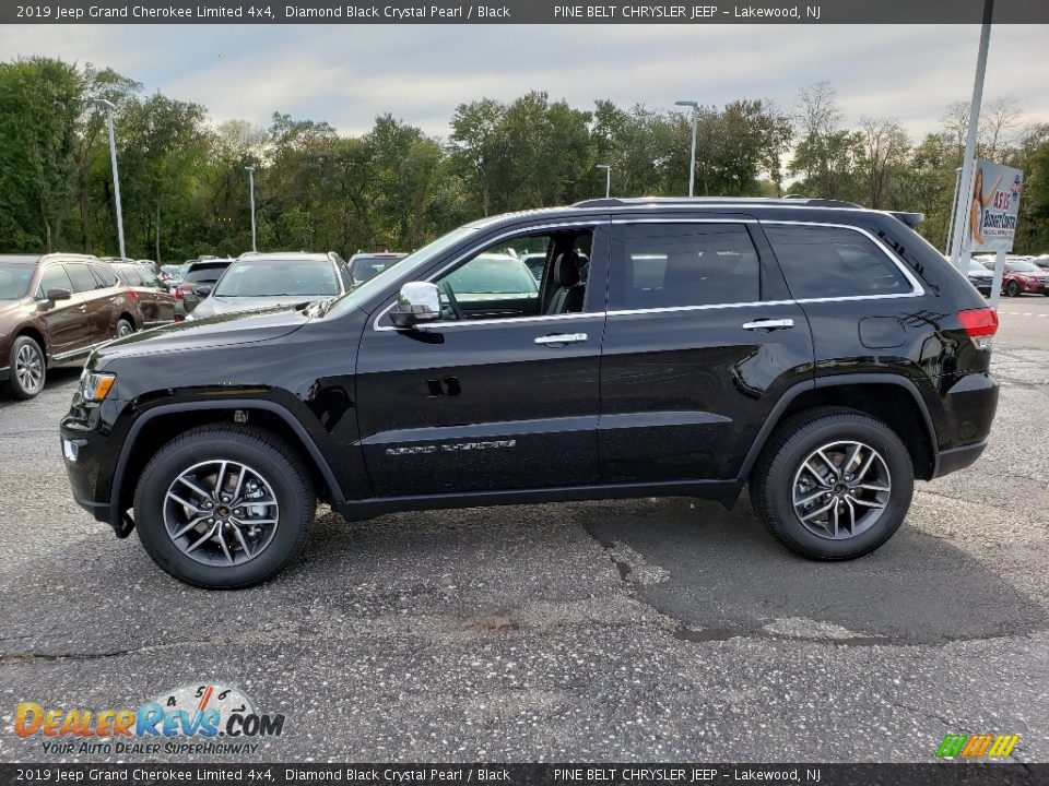 2019 Jeep Grand Cherokee Limited 4x4 Diamond Black Crystal Pearl / Black Photo #3