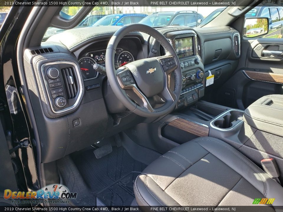 2019 Chevrolet Silverado 1500 High Country Crew Cab 4WD Black / Jet Black Photo #7