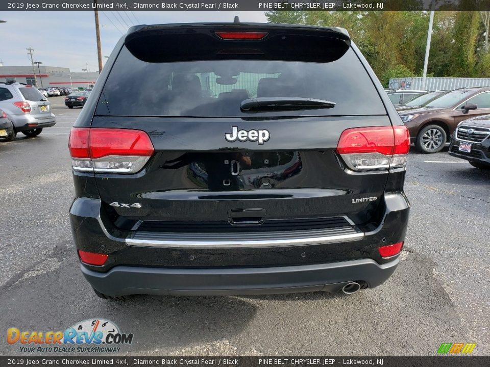 2019 Jeep Grand Cherokee Limited 4x4 Diamond Black Crystal Pearl / Black Photo #5