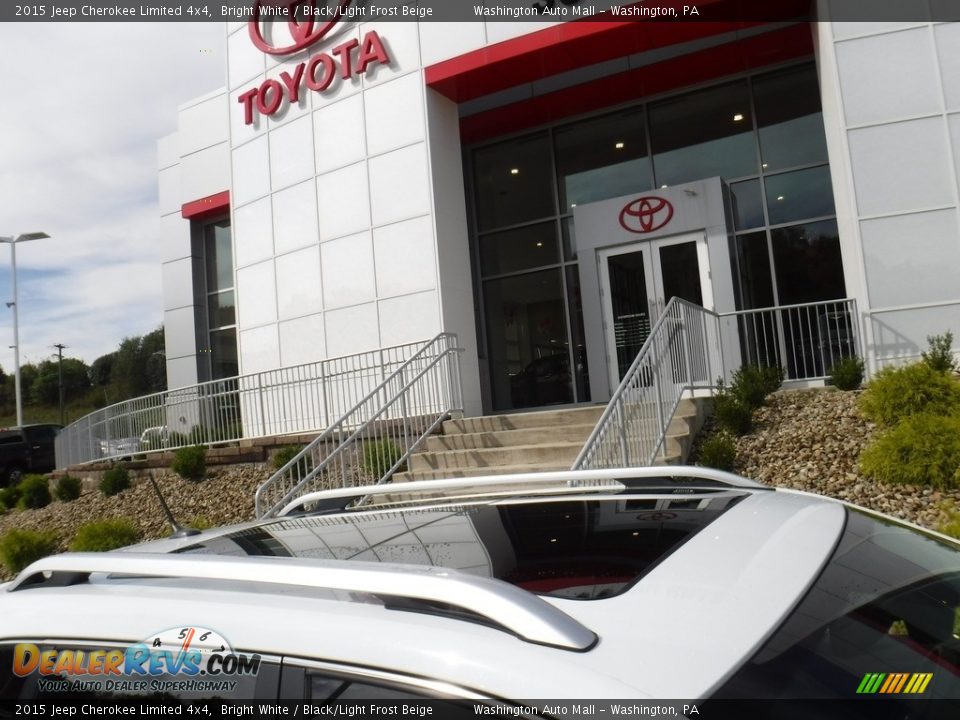 2015 Jeep Cherokee Limited 4x4 Bright White / Black/Light Frost Beige Photo #4