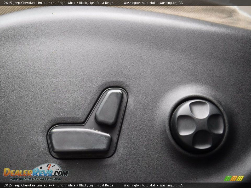 2015 Jeep Cherokee Limited 4x4 Bright White / Black/Light Frost Beige Photo #16