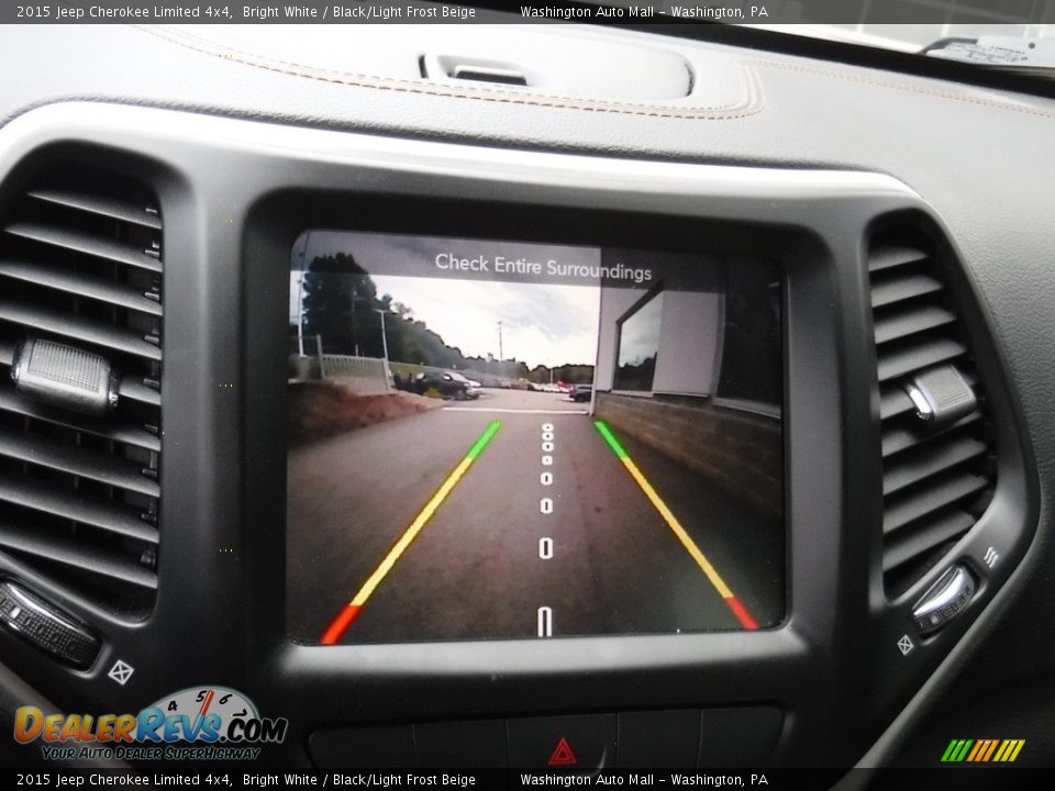 2015 Jeep Cherokee Limited 4x4 Bright White / Black/Light Frost Beige Photo #20