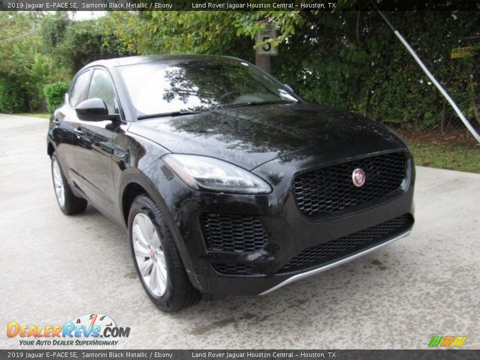 2019 Jaguar E-PACE SE Santorini Black Metallic / Ebony Photo #2