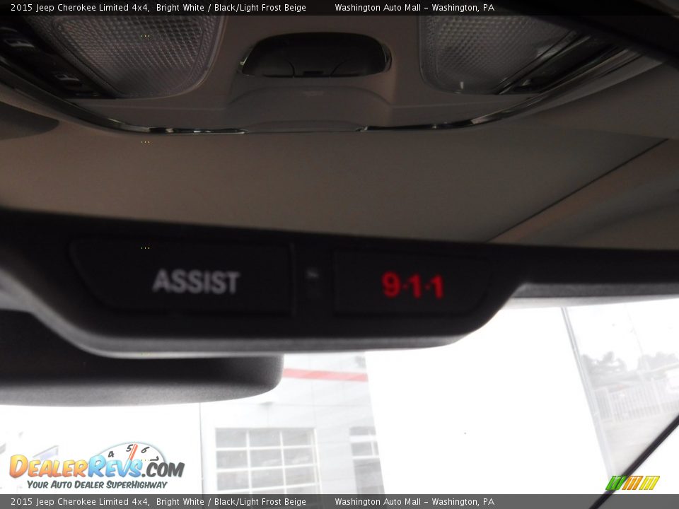 2015 Jeep Cherokee Limited 4x4 Bright White / Black/Light Frost Beige Photo #22