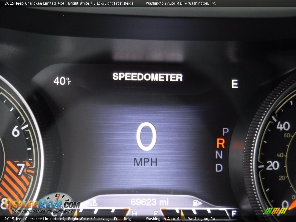 2015 Jeep Cherokee Limited 4x4 Bright White / Black/Light Frost Beige Photo #28