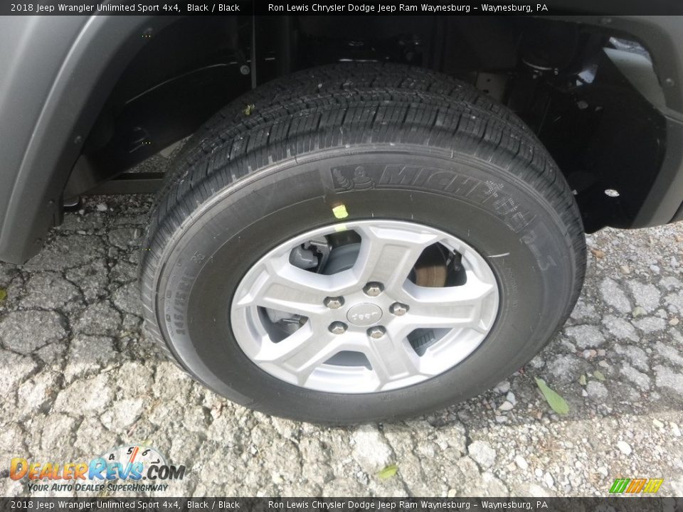 2018 Jeep Wrangler Unlimited Sport 4x4 Black / Black Photo #9