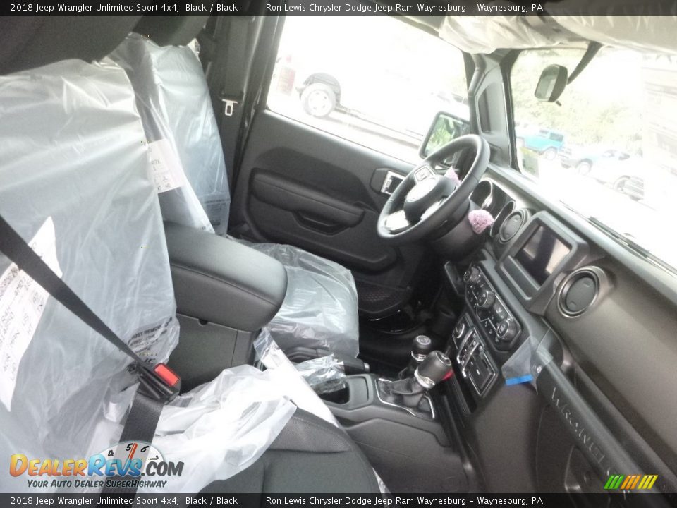 2018 Jeep Wrangler Unlimited Sport 4x4 Black / Black Photo #10