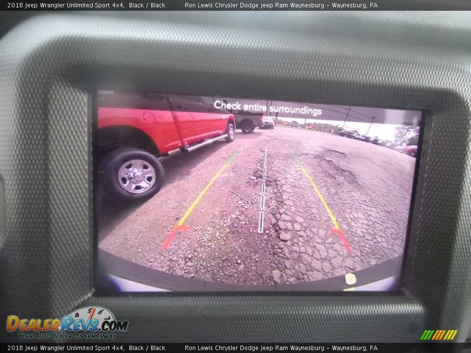 2018 Jeep Wrangler Unlimited Sport 4x4 Black / Black Photo #16