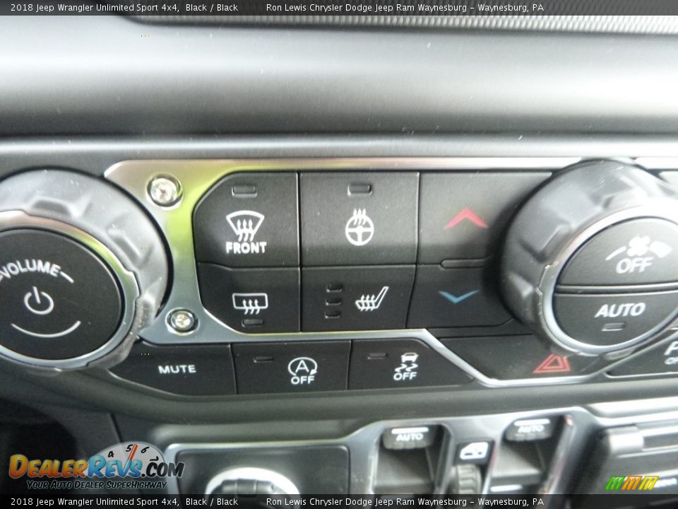 2018 Jeep Wrangler Unlimited Sport 4x4 Black / Black Photo #17