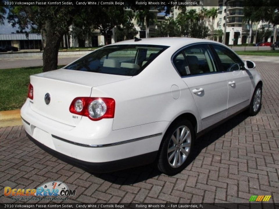 2010 Volkswagen Passat Komfort Sedan Candy White / Cornsilk Beige Photo #9