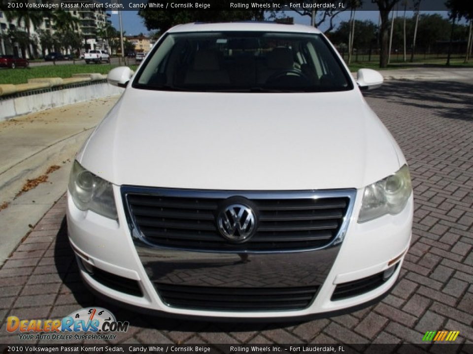 2010 Volkswagen Passat Komfort Sedan Candy White / Cornsilk Beige Photo #15
