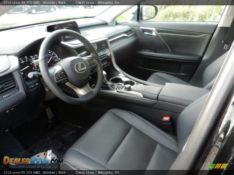 Black Interior - 2019 Lexus RX 350 AWD Photo #2