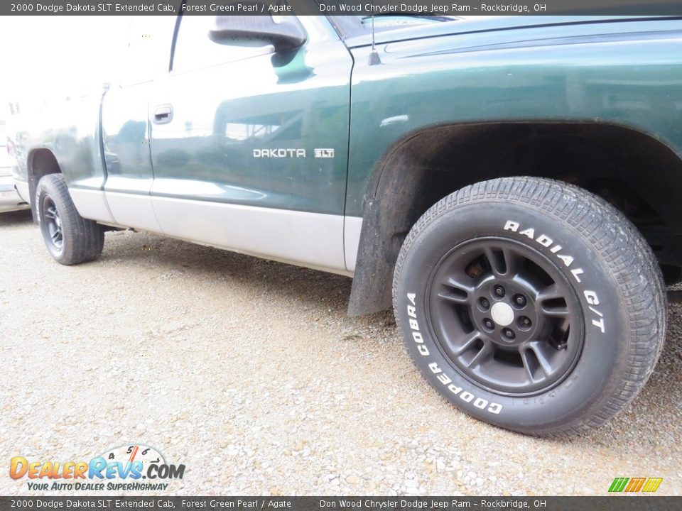 2000 Dodge Dakota SLT Extended Cab Forest Green Pearl / Agate Photo #2