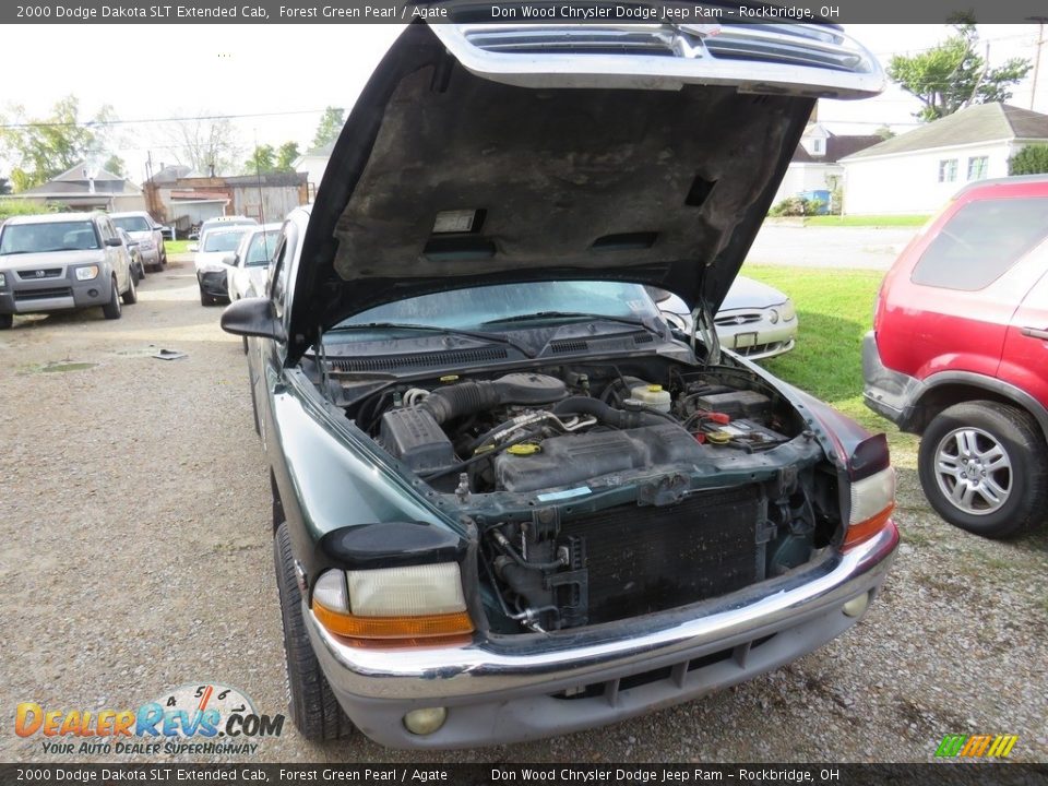 2000 Dodge Dakota SLT Extended Cab Forest Green Pearl / Agate Photo #5