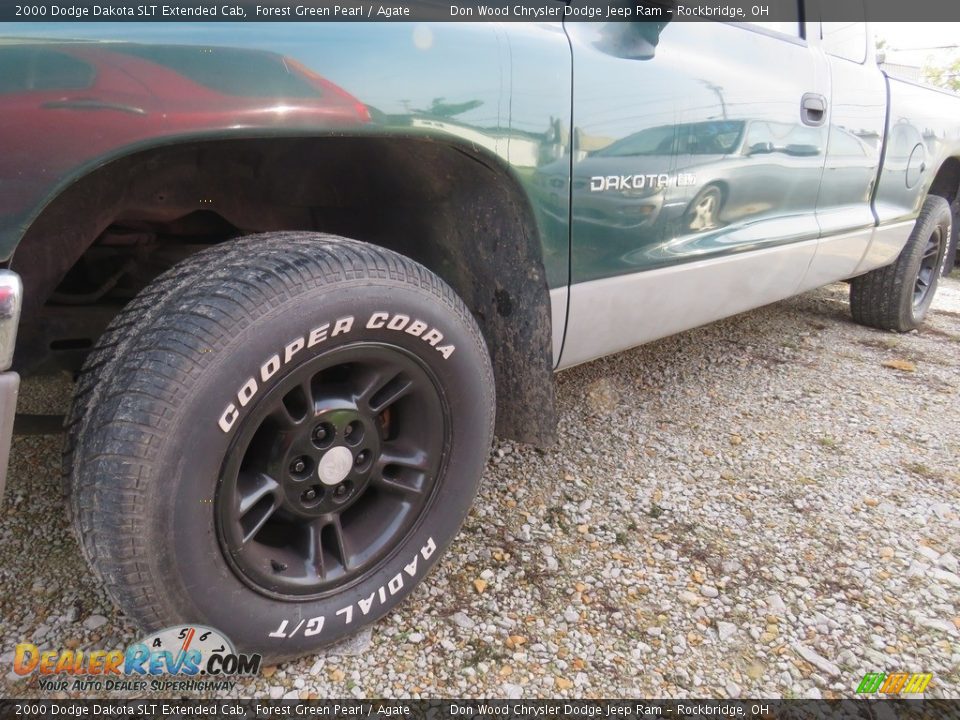 2000 Dodge Dakota SLT Extended Cab Forest Green Pearl / Agate Photo #8