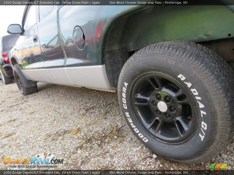 2000 Dodge Dakota SLT Extended Cab Forest Green Pearl / Agate Photo #9