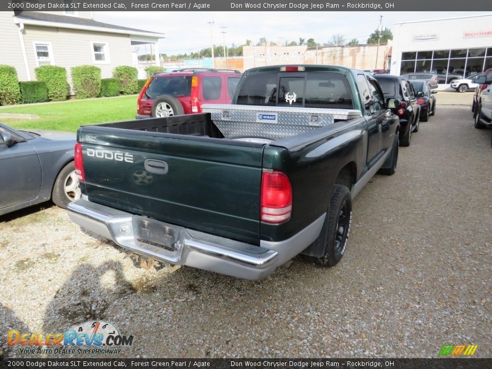 2000 Dodge Dakota SLT Extended Cab Forest Green Pearl / Agate Photo #13