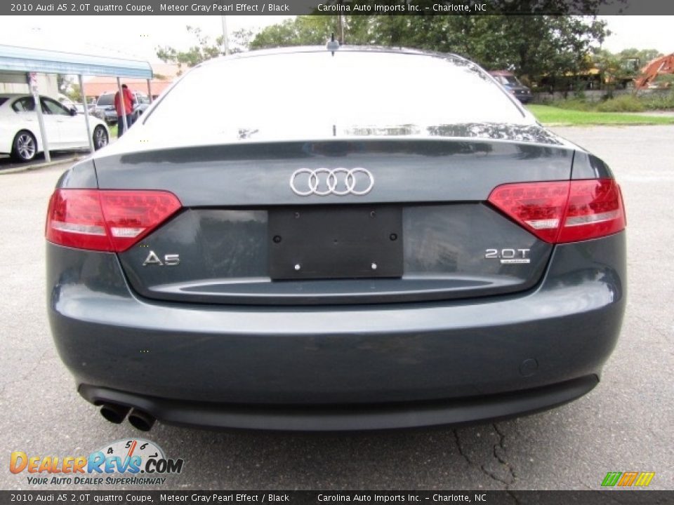 2010 Audi A5 2.0T quattro Coupe Meteor Gray Pearl Effect / Black Photo #9