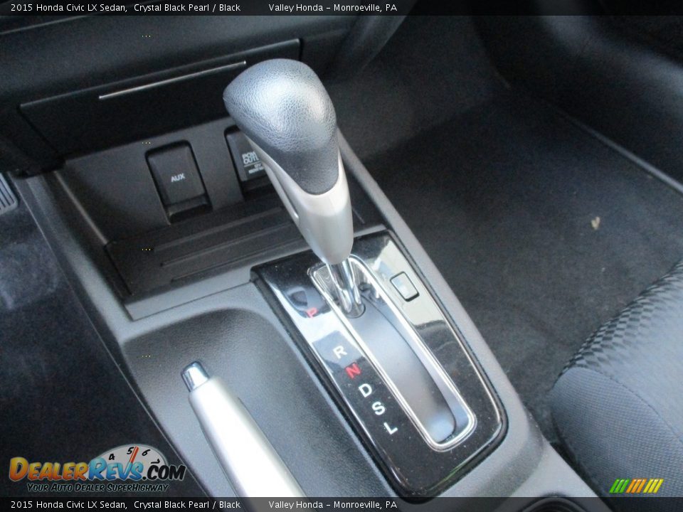2015 Honda Civic LX Sedan Crystal Black Pearl / Black Photo #14