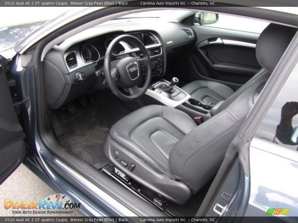 2010 Audi A5 2.0T quattro Coupe Meteor Gray Pearl Effect / Black Photo #16