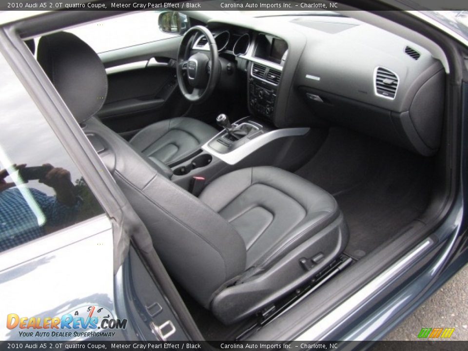 2010 Audi A5 2.0T quattro Coupe Meteor Gray Pearl Effect / Black Photo #21