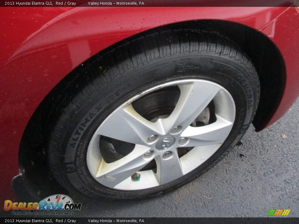 2013 Hyundai Elantra GLS Red / Gray Photo #6