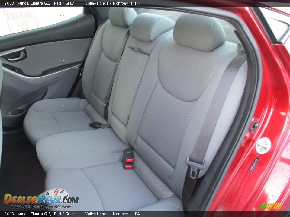 2013 Hyundai Elantra GLS Red / Gray Photo #12