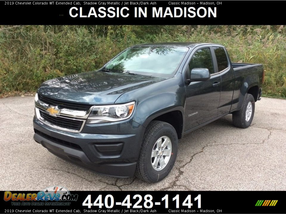 2019 Chevrolet Colorado WT Extended Cab Shadow Gray Metallic / Jet Black/Dark Ash Photo #1