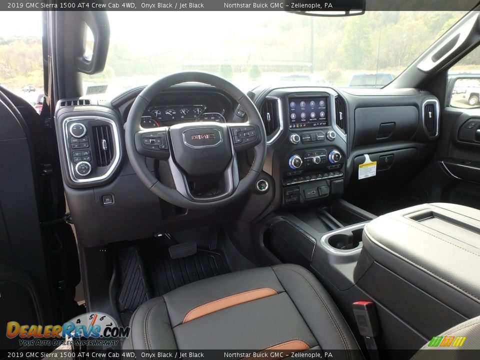 Jet Black Interior - 2019 GMC Sierra 1500 AT4 Crew Cab 4WD Photo #12