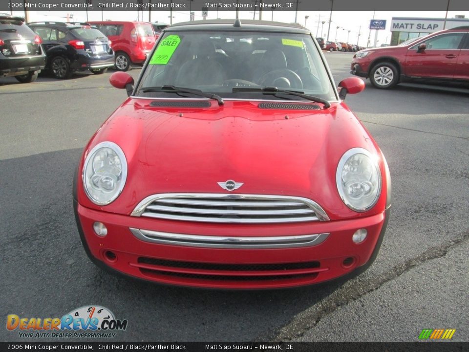 2006 Mini Cooper Convertible Chili Red / Black/Panther Black Photo #3