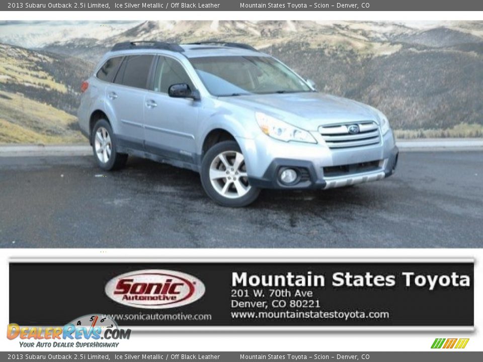 2013 Subaru Outback 2.5i Limited Ice Silver Metallic / Off Black Leather Photo #1