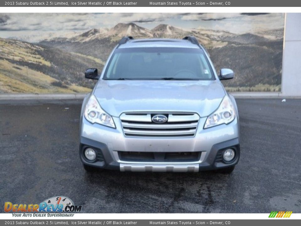 2013 Subaru Outback 2.5i Limited Ice Silver Metallic / Off Black Leather Photo #8