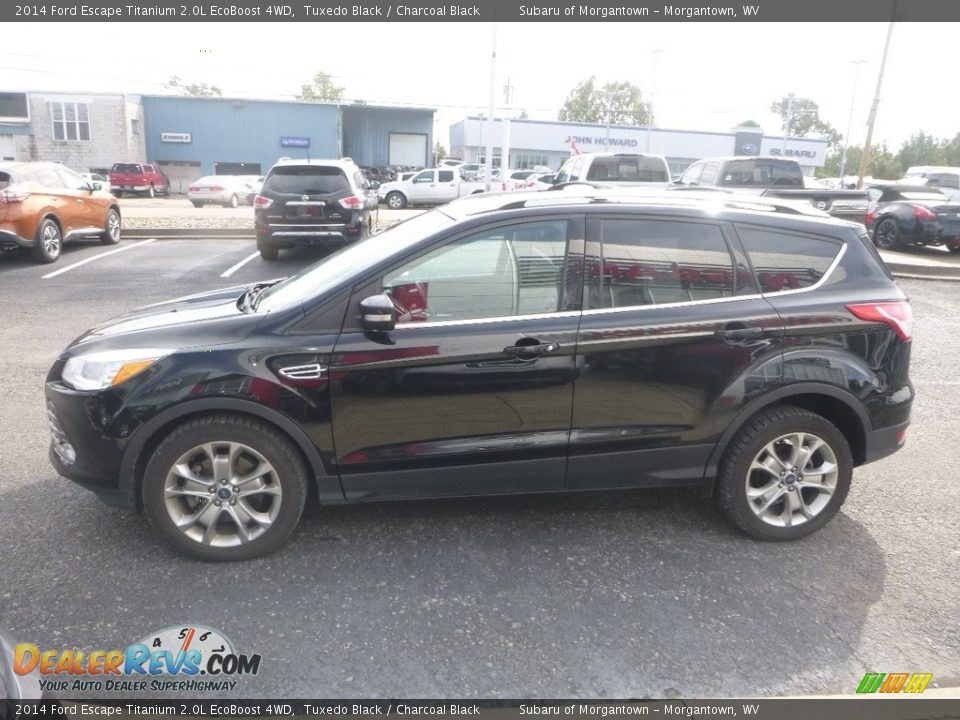 2014 Ford Escape Titanium 2.0L EcoBoost 4WD Tuxedo Black / Charcoal Black Photo #10