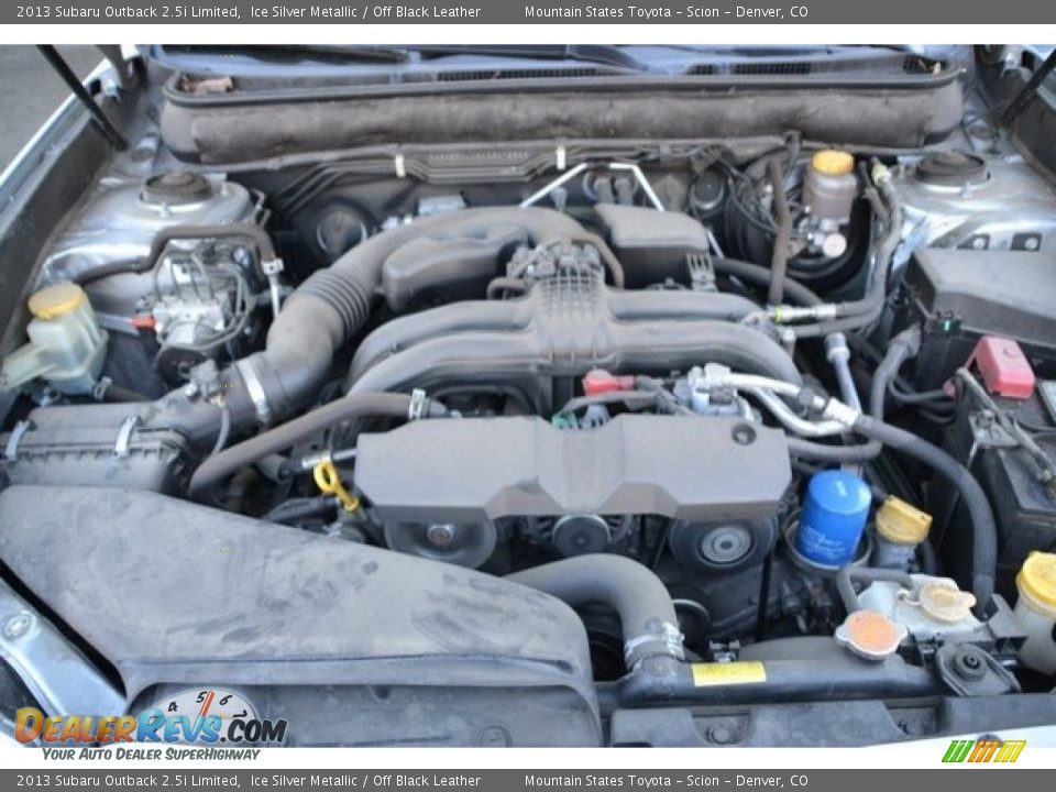 2013 Subaru Outback 2.5i Limited Ice Silver Metallic / Off Black Leather Photo #9