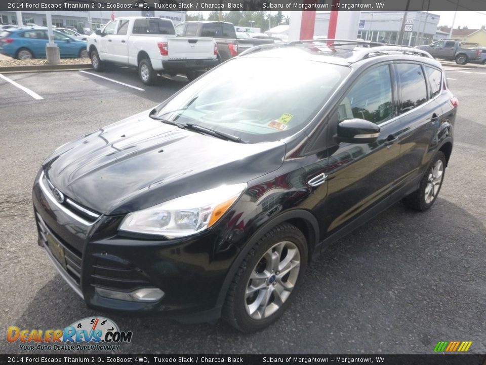 2014 Ford Escape Titanium 2.0L EcoBoost 4WD Tuxedo Black / Charcoal Black Photo #11