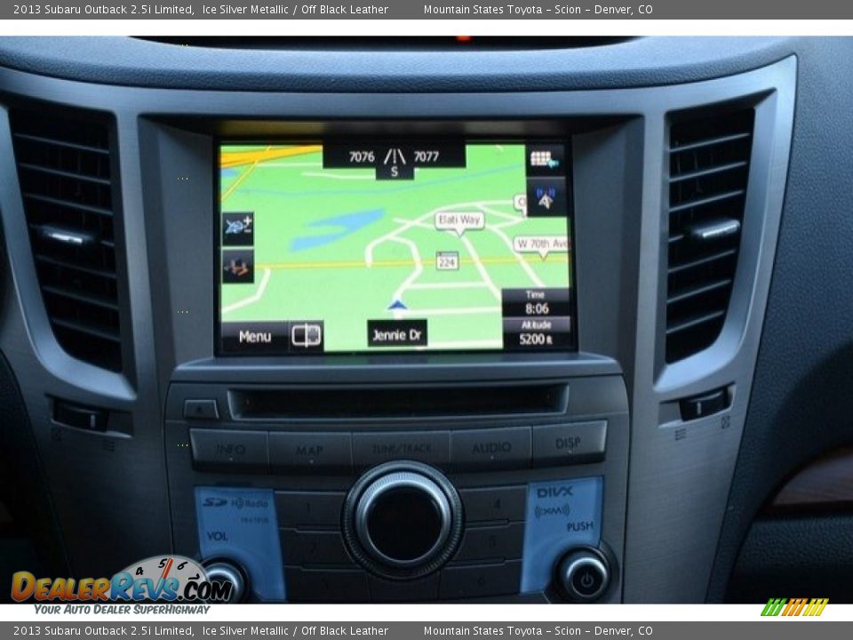 2013 Subaru Outback 2.5i Limited Ice Silver Metallic / Off Black Leather Photo #11