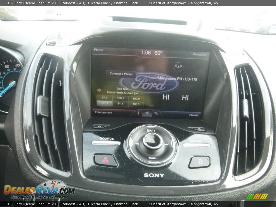 2014 Ford Escape Titanium 2.0L EcoBoost 4WD Tuxedo Black / Charcoal Black Photo #16