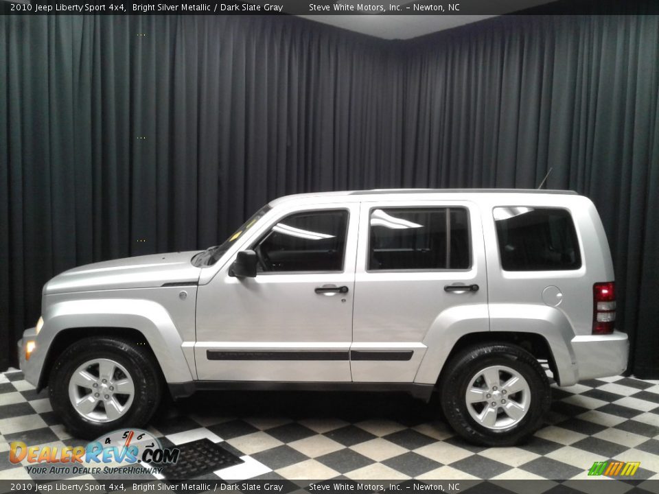 2010 Jeep Liberty Sport 4x4 Bright Silver Metallic / Dark Slate Gray Photo #1