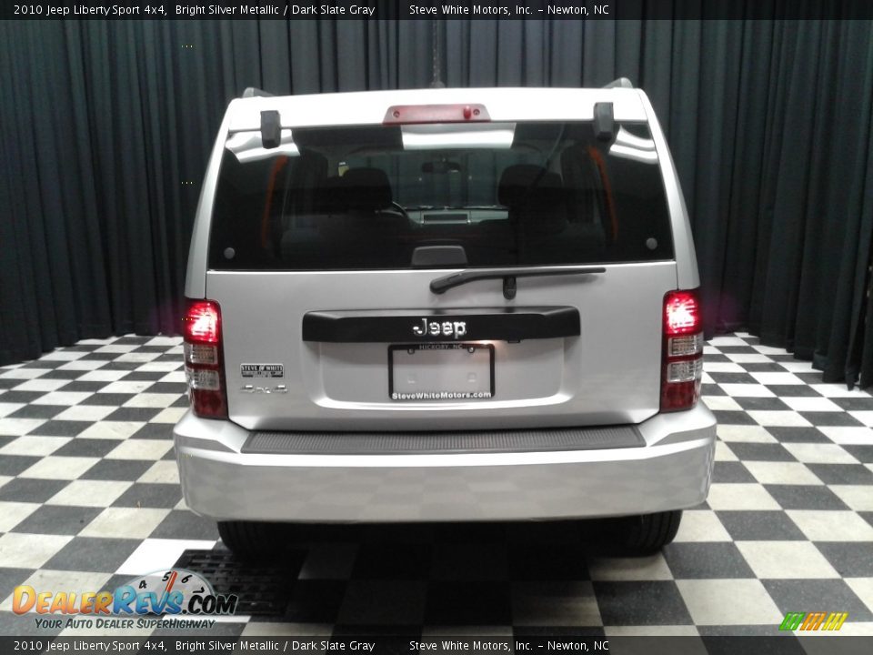 2010 Jeep Liberty Sport 4x4 Bright Silver Metallic / Dark Slate Gray Photo #7