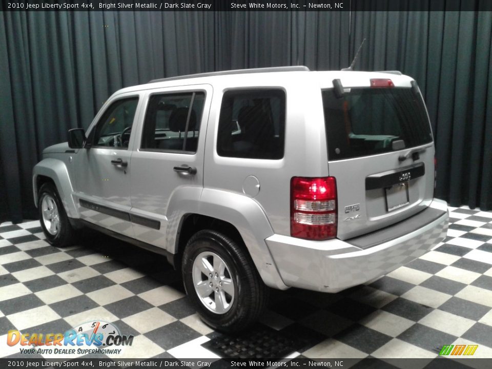 2010 Jeep Liberty Sport 4x4 Bright Silver Metallic / Dark Slate Gray Photo #8