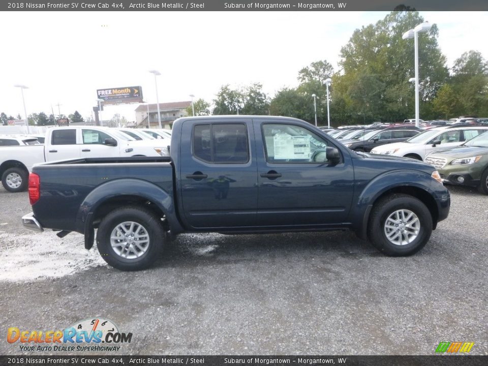 2018 Nissan Frontier SV Crew Cab 4x4 Arctic Blue Metallic / Steel Photo #3